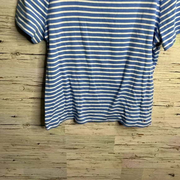 Tommy Hilfiger blue white striped tee  shirt size xl - Picture 2 of 8